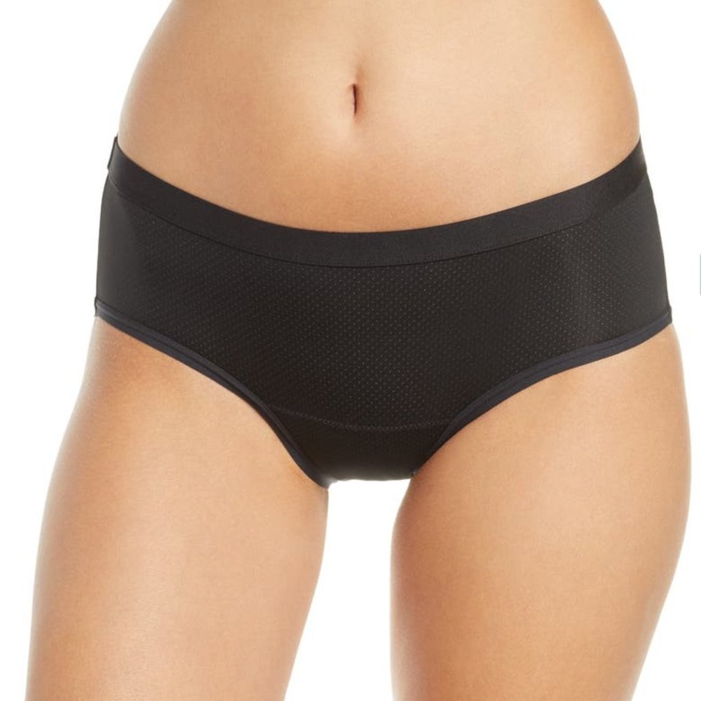 Thinx Air Hiphugger style underwear in Black